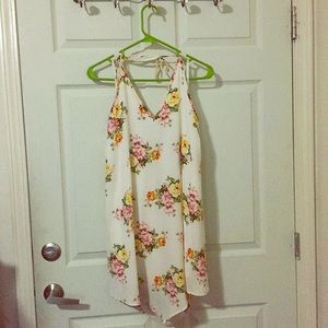 Open back floral dress